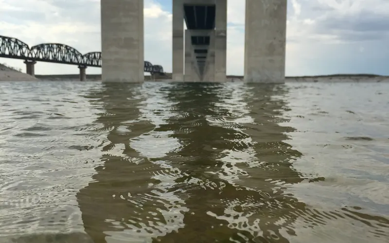 Under the HWY 90 Bridge