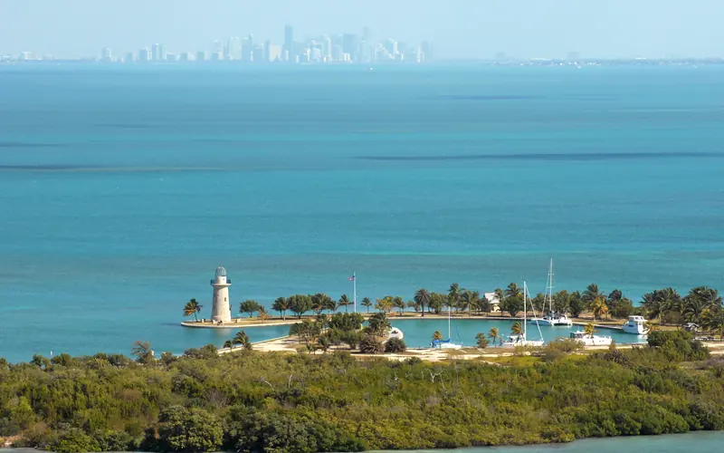 Downtown Miami in background.