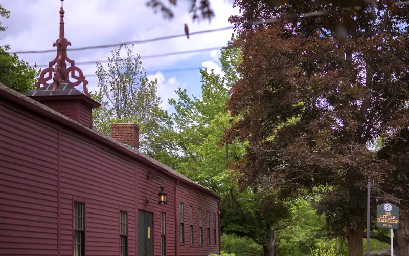 The Little Red Shop in Hopedale, MA