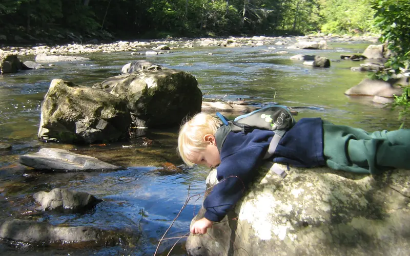 Youngster enjoying the Bluestone
