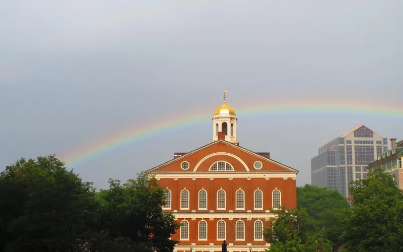 Rainbow over Faneuil Hall