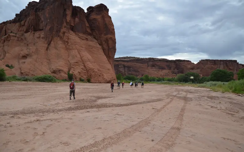 Hiking in the canyon