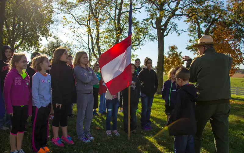 Ranger giving kids Program