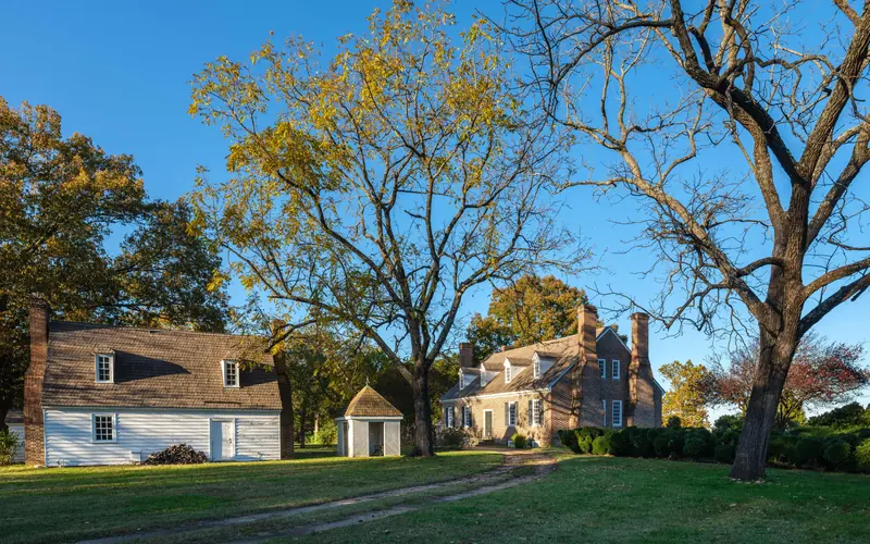 Brick Memorial House Museum and Wooden Colonial Kitchen