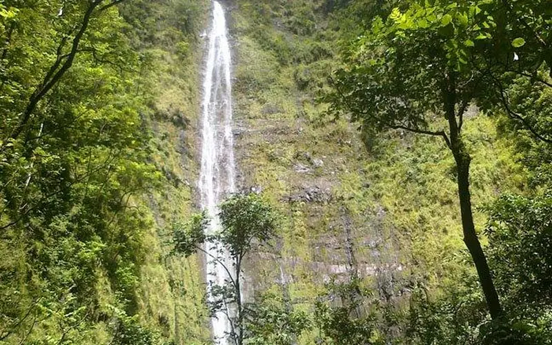 Waimoku waterfall in the park's Kipahulu District