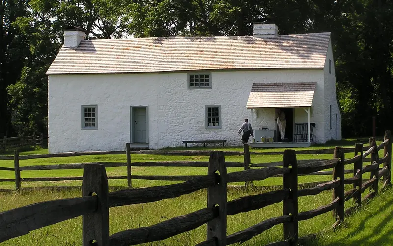 Front of Hopewell Furnace's Boarding House