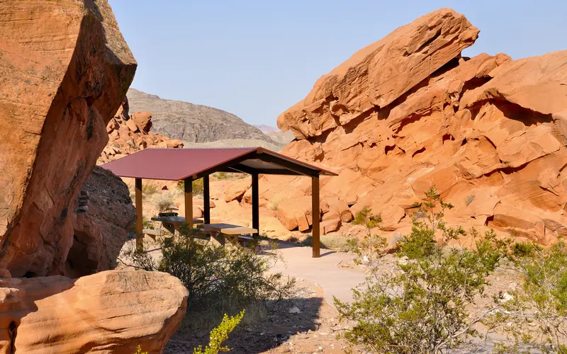 picnic area at Redstone