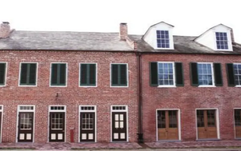 Two story brick townhouse