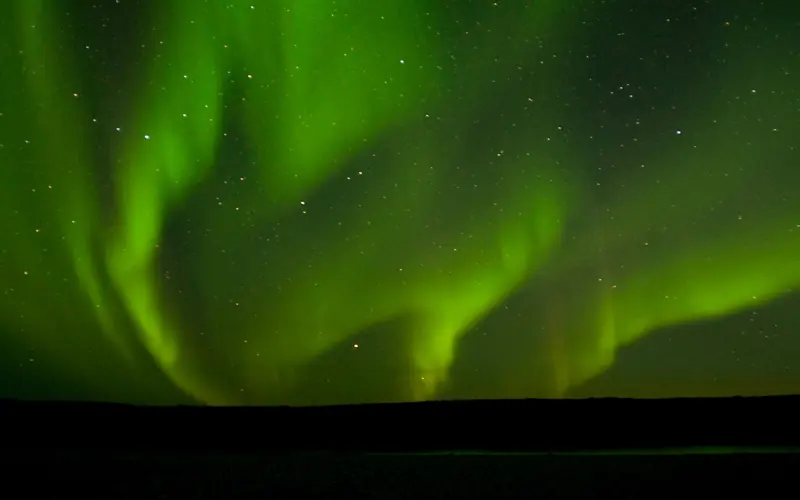 green northern lights