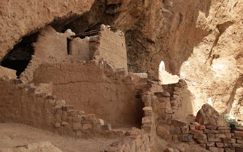 Two story rooms of the Upper Cliff Dwelling.
