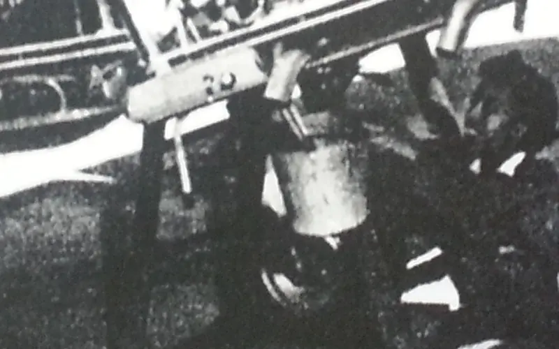 Female Mechanic works on military aircraft